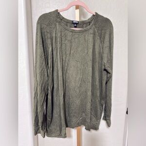 Buffalo David Bitton Olive Long Sleeve Top